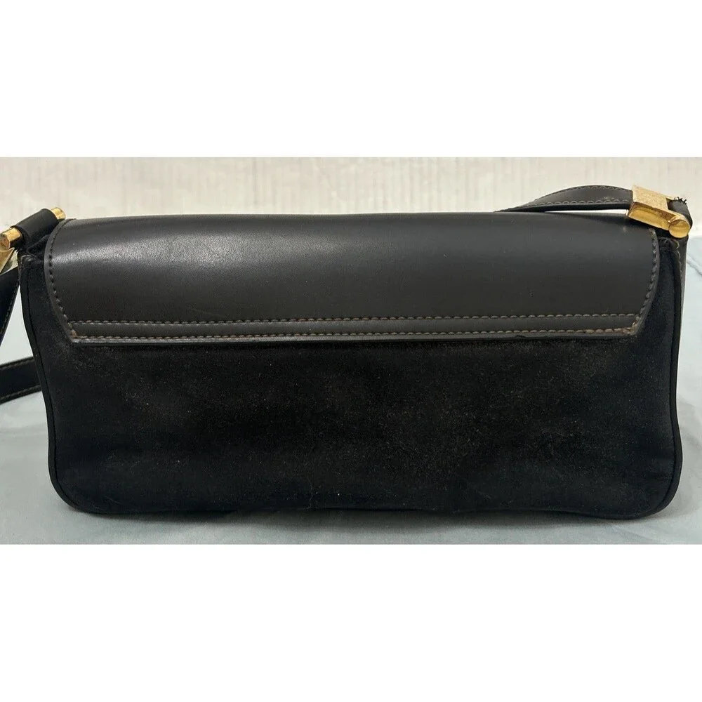 Mondani New York Handbag Simulated Leather Shoulder Bag Purse Black